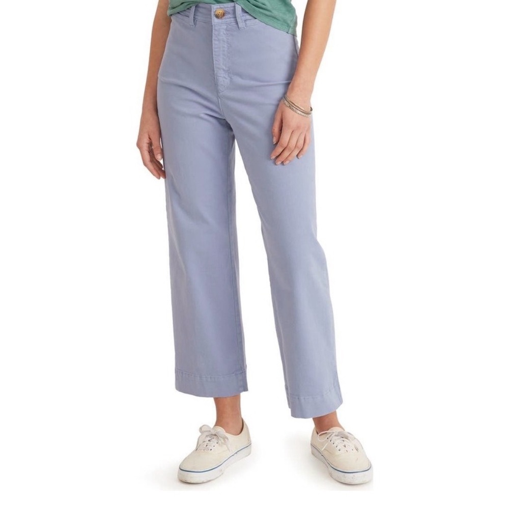Marine Layer Periwinkle Wide Leg Cropped Women's Jeans